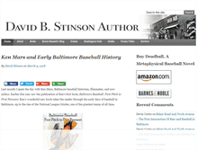 Tablet Screenshot of davidbstinsonauthor.com